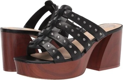 Vince Camuto Charmie Size US 8.5 M Women's Gladiator Strap Slide Sandals Black - Image 1 of 4