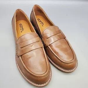 Earth Javas – Größe 9,5 M – Damen-Loafer – braune Penny-Loafers Schuhe - Bild 1 von 5