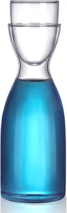 Water Carafe and Tumbler Set 600 Ml for Bathroom or Nightstand - Picture 1 of 12