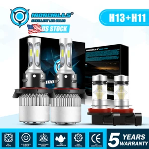 4x LED Headlight Hi/Lo Fog Light Lamp Bulb for Jeep Renegade 2015 2016 2017 2018 - Bild 1 von 12