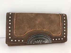 Women's Wallet, Bandana by American West Wallet, Brown, $42 MSRP 🐎 - Picture 1 of 11