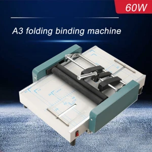 Manuelle Papier Broschüre A3 Bindung Falzmaschine Hefter Mappe Ordner Herstellung USA - Bild 1 von 12