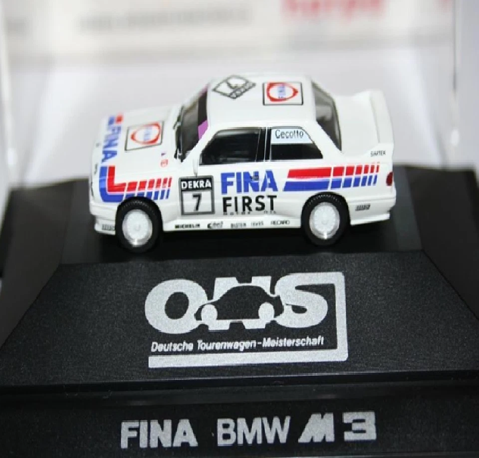 MODELLO AUTO HERPA SPUR SCALA 1/87 BMW FINA M3 ONS PRIVATE COLLECTION OVP 100434 - Immagine 1 di 1