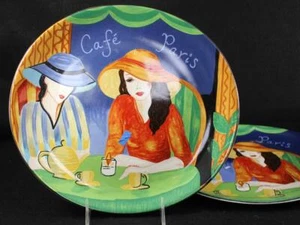 Sango Cafe Paris Set of 2 Dinner Plates 4914 - Picture 1 of 6