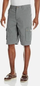 Size 30 NWT Men's Life is Good Gray Cargo Shorts - Foto 1 di 8