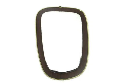Small Ornate Oval Wood Wall Hanging Mirror Romantic Retro Vintage Vanity Bathroo Cover