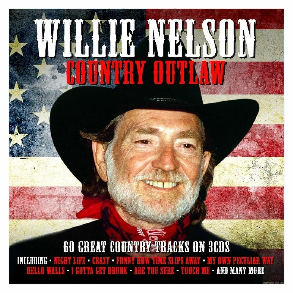 Willie Nelson Country Outlaw 3-CD NEW SEALED 2019 Night Life/Crazy/Hello Walls+ - Image 1 of 1