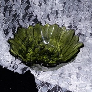 Vintage 1960s Indiana Glass Lily Pons Sunflower Bowl | Avocado Green 7" - Bild 1 von 4