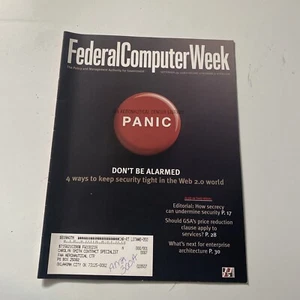 2008 Sep 29 Federal Computer Week Magazine Keep Security Right In Web (MH377) - Picture 1 of 3