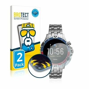 Fossil Garrett HR (5.Gen) 2x BROTECT® Flex 3D Curved Full Cover Screen Protector - Picture 1 of 7