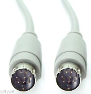 Apple Mac Serial Cable, 8-pin Mini-DIN Male to Male (Plug-Plug), 2M