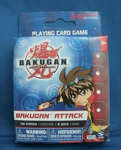 Bakugan Battle Brawlers Attack Playing Card & Dice Game Set 2008 NEW - Picture 1 of 2