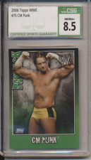 2006 Topps WWE #75 Payback CM Punk RC Rookie CSG 8.5 AEW
