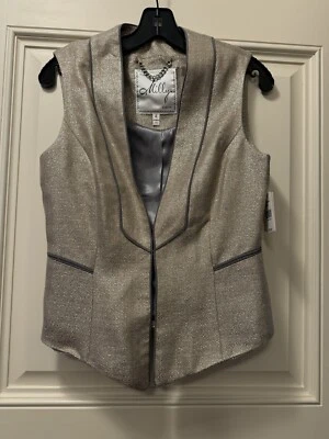 Жилет блейзер Milly NY Gold Silver Tweed размер 4  - Изображение 1 из 4