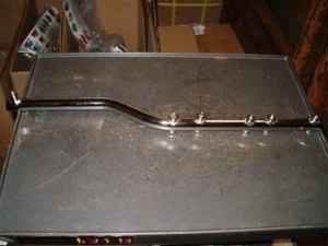 New Chrome Exhaust Bracket for FXST Softail - Picture 1 of 5