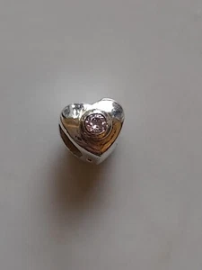Lovelinks PETITE Sterlingsilber 925 Pink Cz Herz Armband Charm Perle - Bild 1 von 2