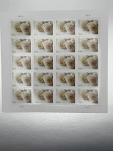 Wedding Invitations White Rose Forever Stamps 2011 Sheet Of 20 USPS - Picture 1 of 1
