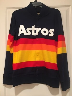 Houston Astros 1986 Mitchell & Ness Rainbow Throwback Sweater: XS Kate Upton - Image 1 of 4