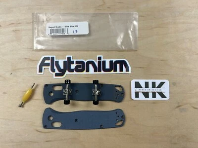 Escalas de mango Bugout hechas en banco para diapasón - azul pizarra G10 Foto 1 de 3