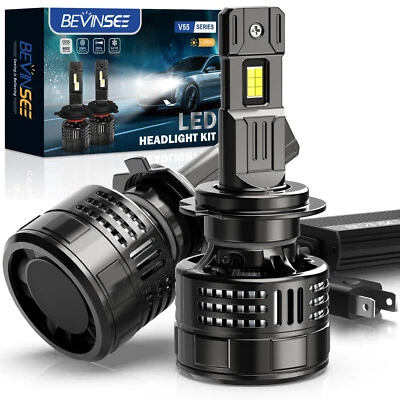 Bevinsee H7 LED Headlight Globes Hi Low Beam Fog Light 150W 28000LM High Power - Image 1 of 4