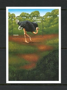 O767 Ghana 2000 birds Ostrich sheet MNH - Bild 1 von 1