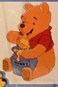"POOH AND THE HUNNY POT" Cross Stitch Kit -14 ct.- 8 3/4" x 5 1/2"-NEW - Picture 1 of 3