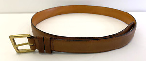 Coach Men 36 Glove Tanned Cowhide Leather Solid Brass 7600 1.25" Belt USA