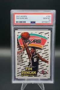 1997-98 Hoops #166 Tim Duncan PSA 10 Gem Mint RC San Antonio Spurs Rookie HOF