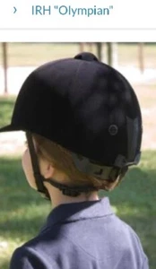 INTERNATIONAL RIDING HELMET BLACK VELVET OLYMPIAN Standard # F1163 - Picture 1 of 11