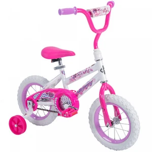 Kids 12-inch Girls Bike Bicycle Pink Ages 3-5 Easy Assembly Training Wheels - Picture 1 of 5
