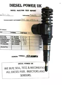 VW AUDI SEAT 2.0 TDI 140PS BKD - DIESEL INJECTOR 03G130073G + / 0414720404 - Picture 1 of 8