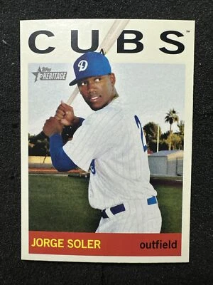 JORGE SOLER #79 2013 Topps Heritage Minor League Edition QTY Rookie/Prospect - Image 1 of 2