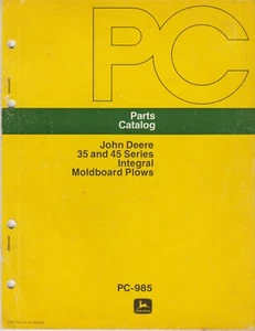 John Deere 35 and 45 Series Integral Moldboard Plows Parts Catalog - Picture 1 of 1