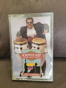 Johnny Ray "Salsa Con Clase Los 3 Sabores" Salsa Puerto Rico π΅π· 1992 Cassette - Picture 1 of 4