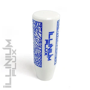 ILLINIUM FLUX BLUE PAINTED WHITE ELEPHANT DRIFT AUTOMATIC SHIFT KNOB 8X1.25 K31 - Picture 1 of 1
