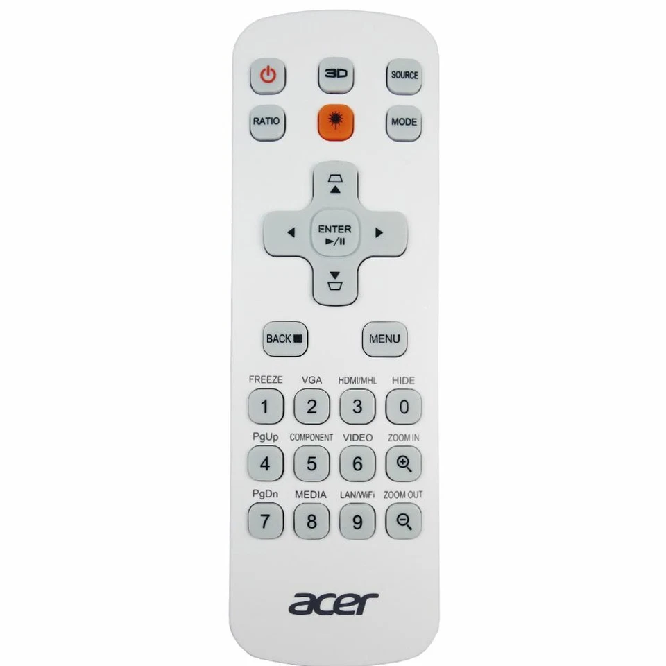 NEW Genuine Acer A1500 Projector Remote Control - Image 1 of 1