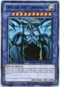 Tarjeta de Dios Obelisk ULTRA HOLO CASI NUEVA YuGiOh PROMOCIÓN LIMITADA LC01-EN003 como nueva - Imagen 1 de 1