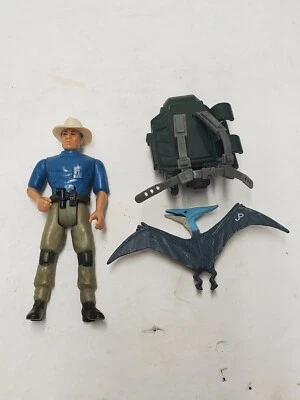 Mochila de cría figura Kenner Dr. Alan Grant 1993 Jurassic Park vintage Foto 1 de 4