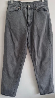 H&M Loose Mom Jeans Ultra High Waist Ankle Length & Denim Size 42 W32 L27 - Image 1 of 4