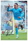 Phil Foden (1) Manchester Derby City Vs Utd - 6X4 Signed Autograph Photo - Print