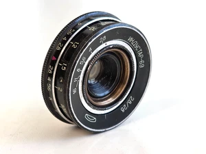 Industar-69 28mm F/2.8 USSR Wide Angle Pancake Lens for Chaika M39. - Picture 1 of 14