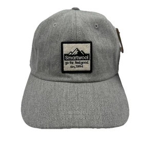 Smartwool Logo Ball Cap Hat Grey Strapback Adjustable OSFM Baseball NWT - Picture 1 of 8