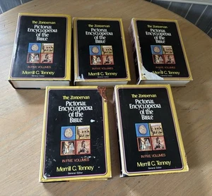 VOL 1-5 Set ZONDERVAN PICTORIAL ENCYCLOPEDIA of the BIBLE Study HC 1980 TENNEY - Picture 1 of 22