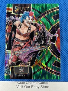 2024 #151 Asuka Panini Select WWE Premier Green Flash Prizm - Picture 1 of 2