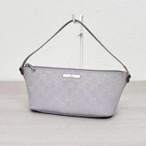 Gucci Handbag Accessory Pouch Lavender Purple Canvas - Picture 1 of 12