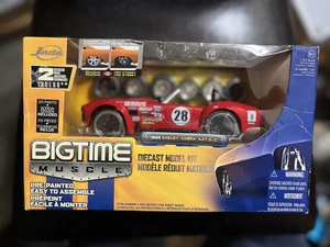 JADA BIG TIME MUSCLE 1965 RED SHELBY COBRA 427 S/C DIECAST MODEL KIT 1/24 - Bild 1 von 7