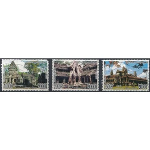Ruinen von Angkor: 3 Werte - Kambodscha 2005 - Kambodscha 2005 - FH - MiNr 2370/2 - Bild 1 von 2