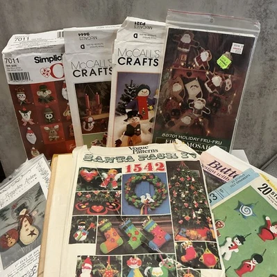 Lot Felt And Felt & Fiber Art Crafts Patterns - Mixed Lot Of Used And Unused - Image 1 of 4