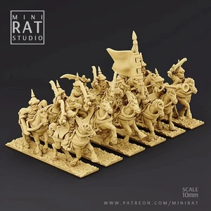 mercenaire cavaliers leger 10mm - Picture 1 of 1