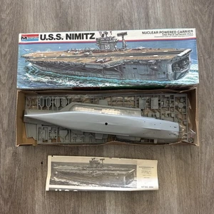 Monograma USS Nimitz Nuclear Powered Carrier #3004 Skill 2 *NUEVO* Modelo Kit Raro - Imagen 1 de 12